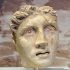 Vulci. Museo Archeologico. Volto di divinità. Guide Turistiche Viterbo.